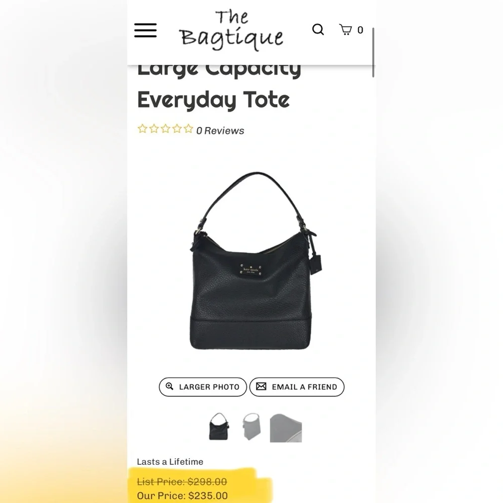 vintage Kate Spade Black Pebbled Cow Leather, very soft, Shoulder Bag.